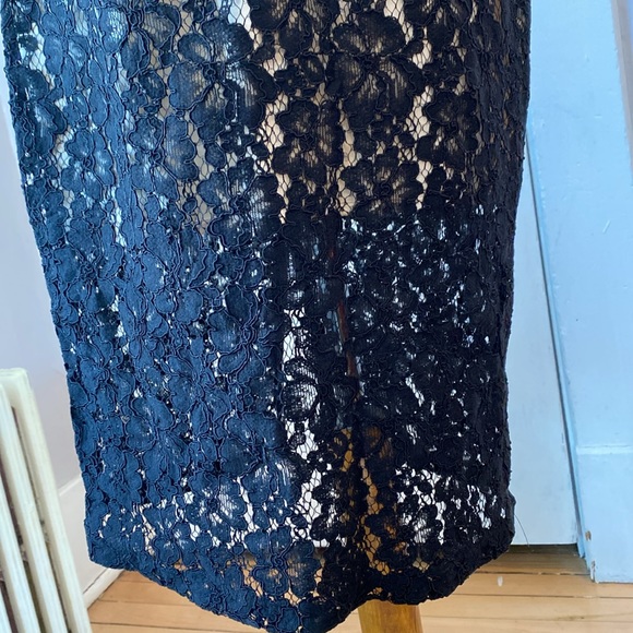 NWT A.B.S. Collection Black Lace Halter Dress, Size 10 - Picture 12 of 17